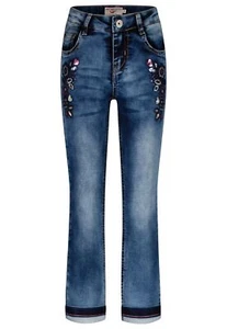 SALT AND PEPPER Jeans Blumen mid blue (skinny) Gr.116 HERBST/WINTER 24/25 - NEU - Bild 1 von 2