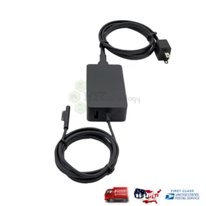 Genuine Microsoft Surface Pro 65W Power Supply AC Adapter - Black 15V Model 1706 - Picture 1 of 3