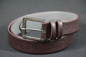 HUGO BOSS Belt, Mod. Cesen, Size EU 105 / US 40, Handmade in Italy, Dark Red - Picture 1 of 11
