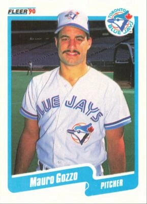 1990 Fleer Baseball Rookie Card Mauro Gozzo Toronto Blue Jays #82 - Image 1 of 2