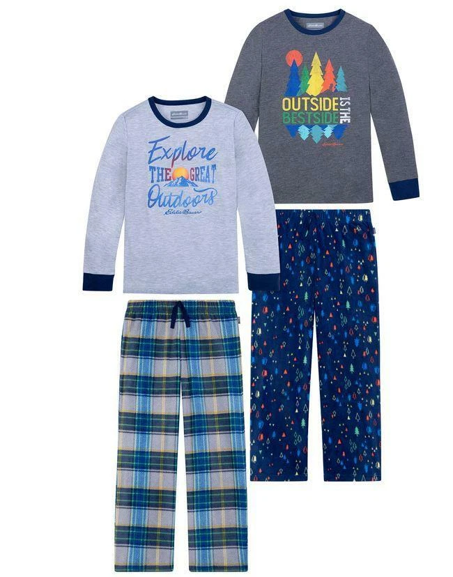 Juego de 4 piezas de pijama Eddie Bauer Adventure Awaits Mix and Match para niños  Foto 1 de 1