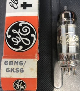GE 6BN6 6KS6 VACUUM TUBE NOS NIB IN PERFECT CONDITION ORIGINAL BOX  - Picture 1 of 3