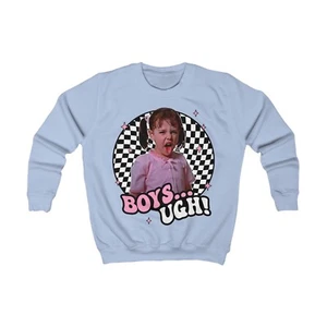 Girls Funny Valentines Jumper/Sweater/Sweatshirt/Top. Boys...Ugh! - Picture 1 of 4
