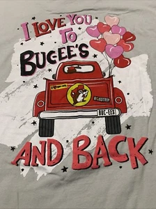 Buc-ee's I Love You To Buc-ee's And Back T-Shirt Adult XL Light Gray - Picture 1 of 8