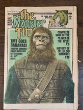 Vintage Horror Magazine/Newspaper The Monster Times V.1 No. 33 Planet of Apes