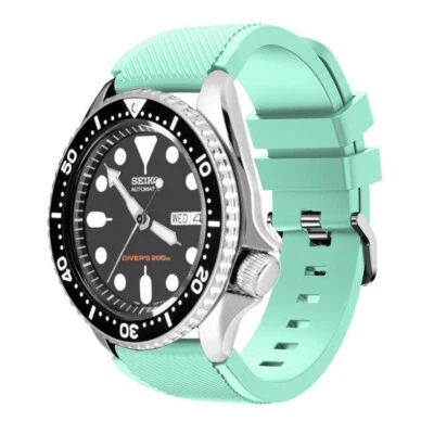 Universal 22mm Quick Release Watch Band Replacement Rugged Silicone Sport Strap - Image 1 of 4