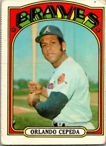 Orlando Cepeda 1972 Topps #195 muy bueno - Imagen 1 de 2