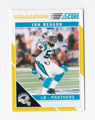 2011 Score Gold Zone #44 Jon Beason Carolina Panthers Miami Hurricanes - Image 1 of 2