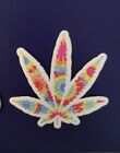 Rainbow Tie die Weed Leaf Sticker