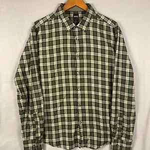 Hugo Boss Plaid Shirt Men’s 2XL Green Slim Fit Classic Preppy - Picture 1 of 11