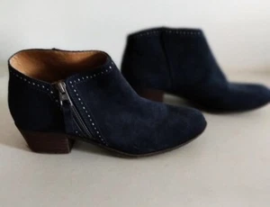 Lucky Brand Benna Bootie (Size 8M) Dk Blue Suede - Picture 1 of 4