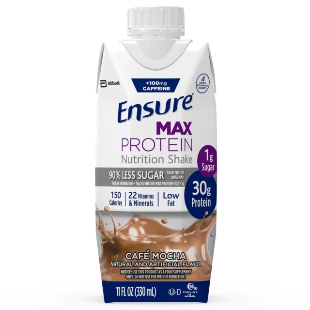 Ensure Max Protein Nutrition Chocolate Shake, 11oz - 12 Count