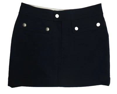 Falda MARTIN + OSA 4 Azul Marino Lana Fieltro Mini LINDA Foto 1 de 4