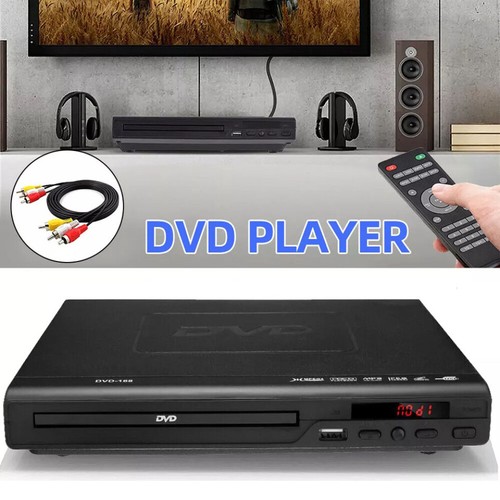 2026 DVD Player All Region Free DVD CD Disc Player AV Output USB Remote ...