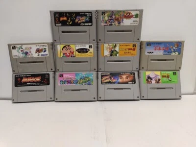 Nintendo Super Famicom SNES Lot of 10 Retro Game Confirmed Operation Japan #017 - Image 1 of 4