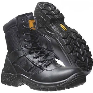 MENS POLICE MILITARY ARMY COMBAT SAFETY LIGHTWEIGHT WORK STEEL TOE CAP BOOTS SZ - Picture 1 of 1