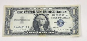 One Dollar Silver Certificate, EX. , Blue Seal US 1957 # C40168311A - Picture 1 of 2