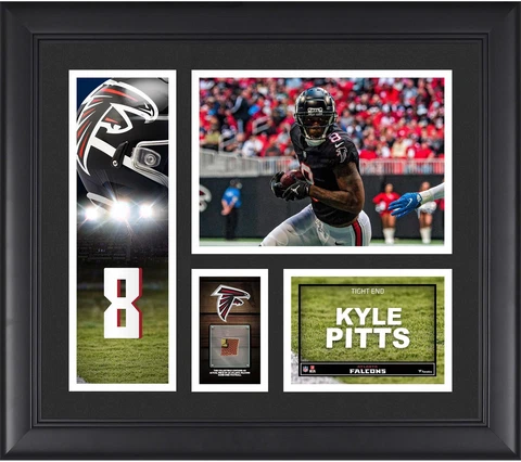 Kyle Pitts Atlanta Falcons Framed 15" x 17" Player Collage with a Cover