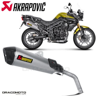 TRIUMPH TIGER 800 2011-2015 Exhaust AKRAPOVIC Titanium S-T800SO1-HZAAT - Image 1 of 4