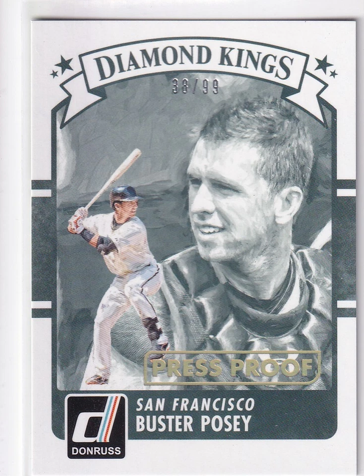 Buster Posey/99 Donruss Gold Press Proof Parallel Giants #24 2016 16 Panini Foto 1 de 1