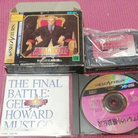 Real Bout Fatal Fury Sega Saturn with 1MB RAM Cartridge Japan used