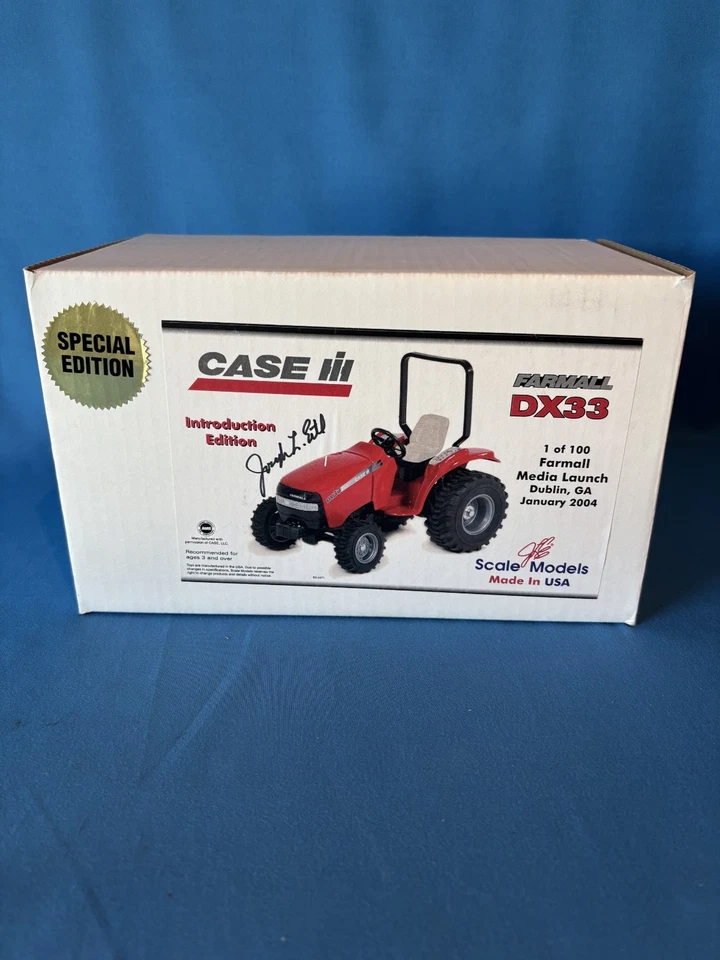 1/16 Case IH DX33 "Special Edition" 1 of 100 Farmall Media Launch Signed by ERTL - Image 1 of 4