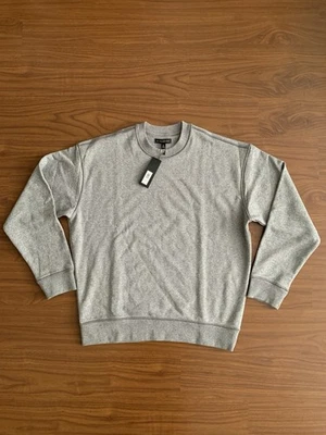 Banana Republic Organic Cotton Terry Sweatshirt Gray Size Men's Medium M NWT - Image 1 of 2
