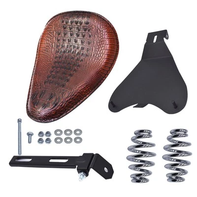 Bobber Motorcycle Solo Seat Spring Black For Honda Shadow Spirit ACE VT 1100 750 - Image 1 of 4