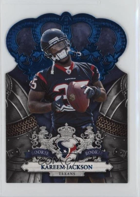 2010 Panini Crown Royale Blue /100 Kareem Jackson #157 Rookie RC - Image 1 of 2