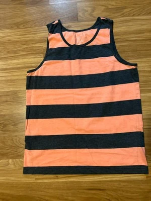 Faded Glory Men Tank Top Medium Peach ( Orange?)  and Gray Tagless - Image 1 of 4