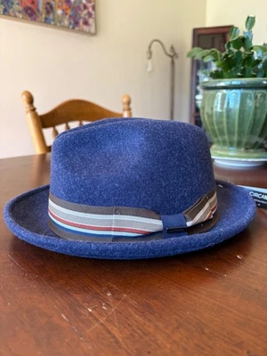 Sombrero Fedora Circa 1921 para hombre, fieltro vegano Provato Foto 1 de 4