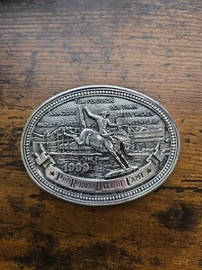 "Legends Of Rodeo" Limited ED 1999 Pro Rodeo Hall Of FAME BELT BUCKLE* EDD HAYES - Picture 1 of 7