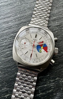 RELOJ PULSERA VINTAGE TECHNOS YACHTING SPORTSGRAPH CRONÓGRAFO HOMBRE CIR:1970’s-COMO NUEVO Foto 1 de 4