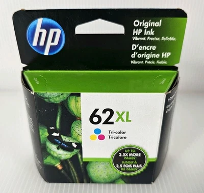 Cartucho de tinta para impresora tricolor HP 62 XL caducado abril 2020 Foto 1 de 3