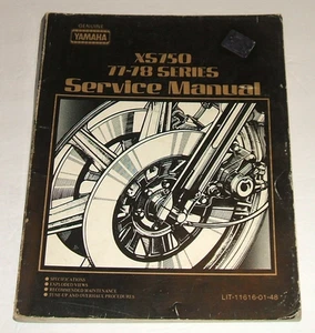 Yamaha Xs750 Service Manual 1977 1978 Xs 750 Xs750d Xs7502d Xs759e Xs750se Shop - Foto 1 di 8