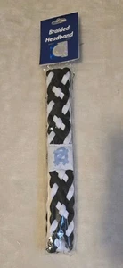 Little Earth Production NCAA Braided Headband North Carolina Tarheels Blue White - Picture 1 of 4