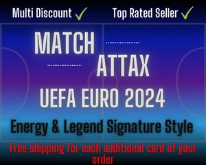 Topps UEFA Euro 2024 Match Attax - Energy & Legend Signatures - a elegir - Imagen 1 de 21