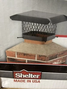 Shelter SC131BL Black Steel Fully Assembled Stove Chimney Cap Cove 13x18" New - Picture 1 of 5