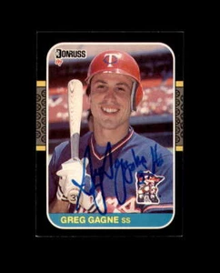 Greg Gagne Hand Signed 1987 Donruss Minnesota Twins Autograph - Picture 1 of 2