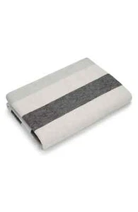 Ugg Striped Oceanside Queen Bed Blanket Stone Multi New - Picture 1 of 1