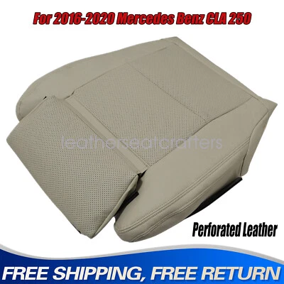 Cubierta inferior de asiento de cuero tostado para Mercedes Benz CLA250 C117 2016 A 2020 Foto 1 de 4