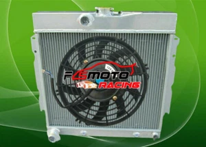 ALUMINUM RADIATOR+FAN FOR 1963-1969 DODGE DART/CHARGER/CORNET/FURY PLYMOUTH V8 - Foto 1 di 6