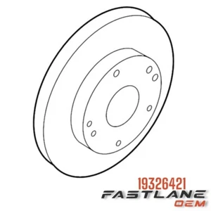 GENUINE GM REAR DISC BRAKE ROTOR NEW OEM 19326421 - Picture 1 of 8