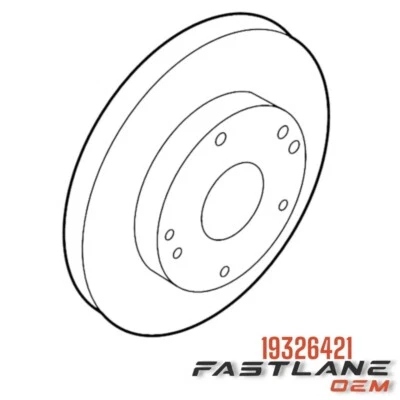 GENUINE GM REAR DISC BRAKE ROTOR NEW OEM 19326421 - Image 1 of 4