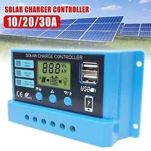 12V/24V Solar Panel Lithium Battery Charge Controller Panel Charger Regulator - Picture 1 of 11