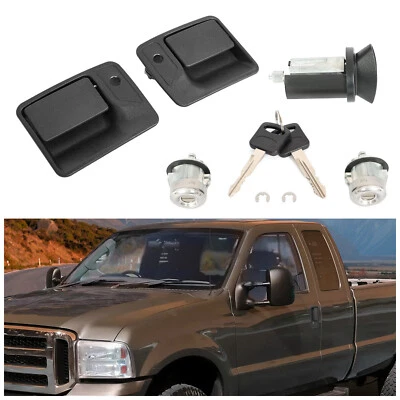 Ignition Door Lock Cylinder For F250 F350 F450 F550 Super Duty w/Handles 99-16 - Image 1 of 4