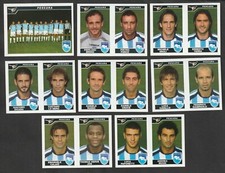 8 FIGURE STICKERS FOOTBALLERS PANINI 2004-05 COMPLETE TEAM FISHING