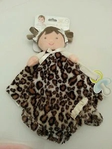 Blankets And Beyond Baby Girls Security Lovey Soft Doll Dolly Brown Cheetah NWT - Picture 1 of 1