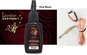 tattoo black ink color 0.5oz 16ml Outlining Shading Vegan w/ clip cord - Imagen 1 de 1