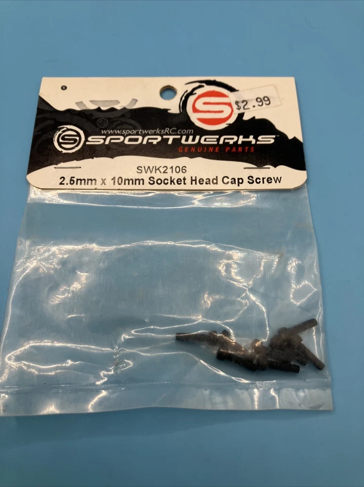Sportwerks SWK2106 Socket Head Cap Screws (8) 2.5x10mm (b17) - Image 1 of 1